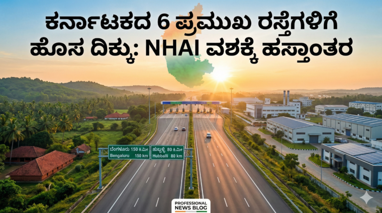 : "ಕರ್ನಾಟಕದ 6 ಪ್ರಮುಖ ರಸ್ತೆಗಳಿಗೆ ಹೊಸ ದಿಕ್ಕು: NHAI ವಶಕ್ಕೆ ಹಸ್ತಾಂತರ