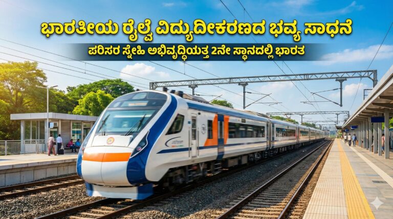 ಭಾರತೀಯ ರೈಲ್ವೆ ವಿದ್ಯುದೀಕರಣದ ಭವ್ಯ ಸಾಧನೆ
