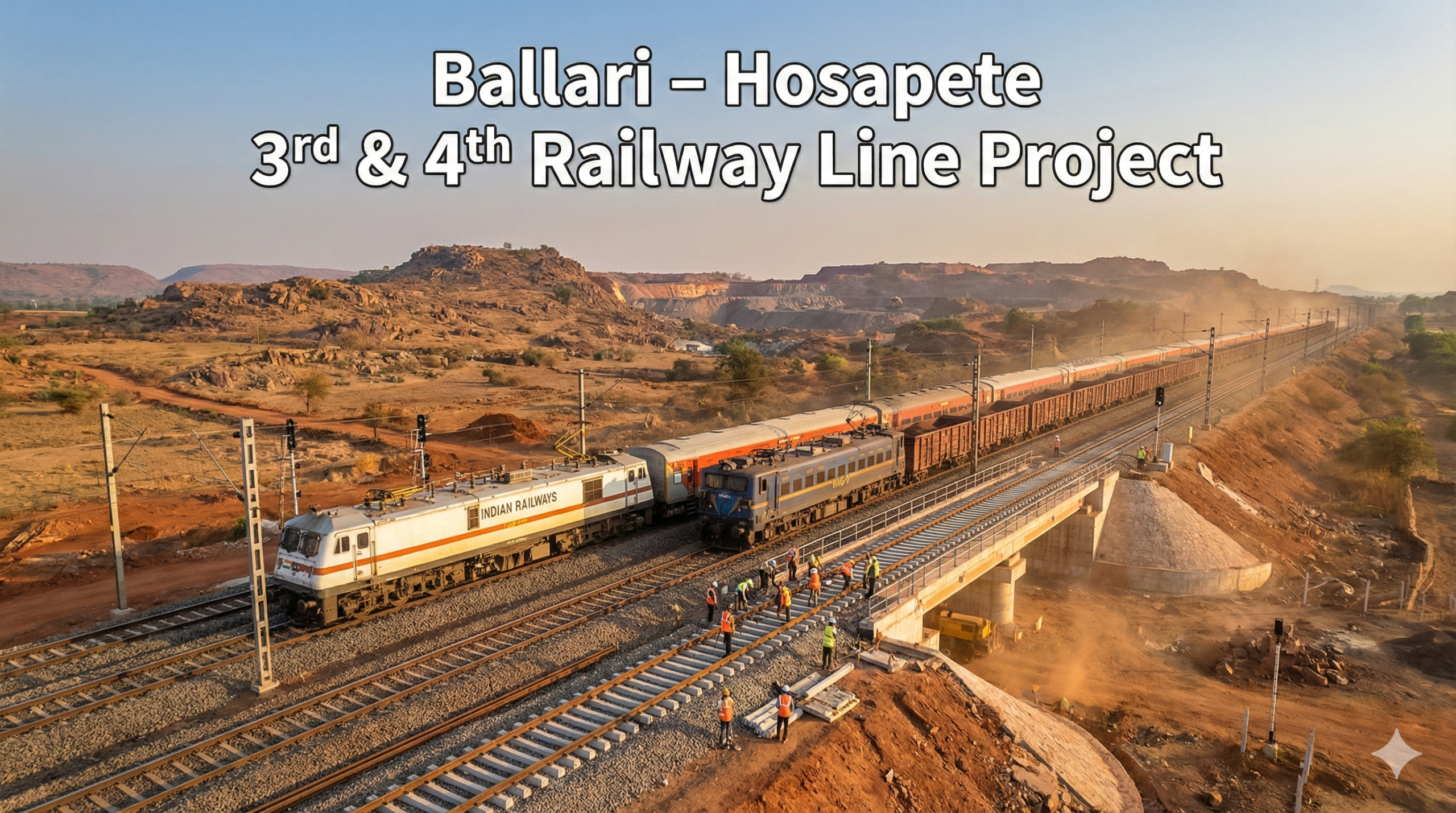 ಬಳ್ಳಾರಿ–ಹೊಸಪೇಟೆ 3ನೇ & 4ನೇ ರೈಲು ಮಾರ್ಗ ಯೋಜನೆ