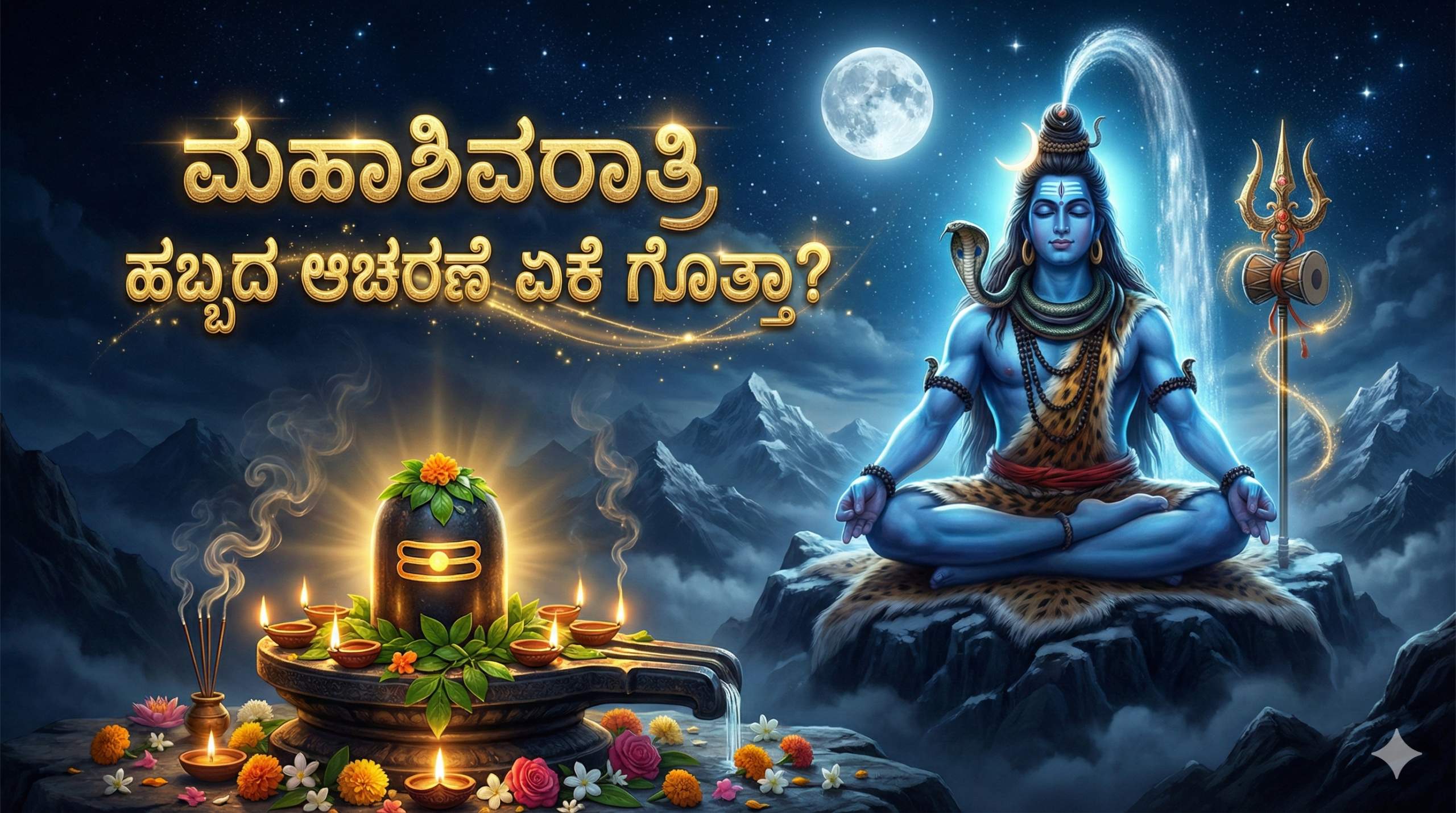 ಮಹಾಶಿವರಾತ್ರಿ ಹಬ್ಬದ ಆಚರಣೆ ಏಕೆ ಗೊತ್ತಾ?