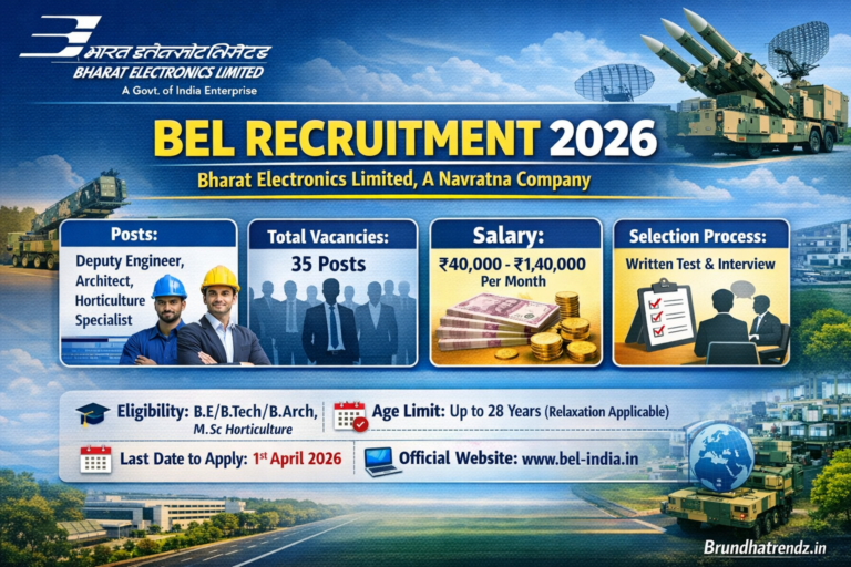 Bharat Electronics Limited (BEL) Recruitment 2026