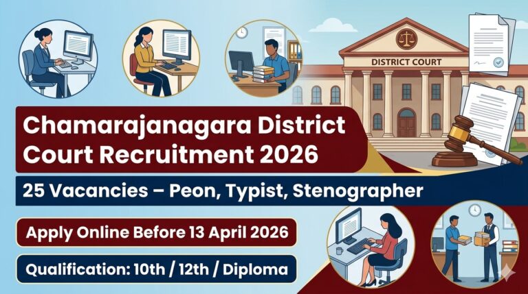 Chamarajanagara District Court Recruitment 2026