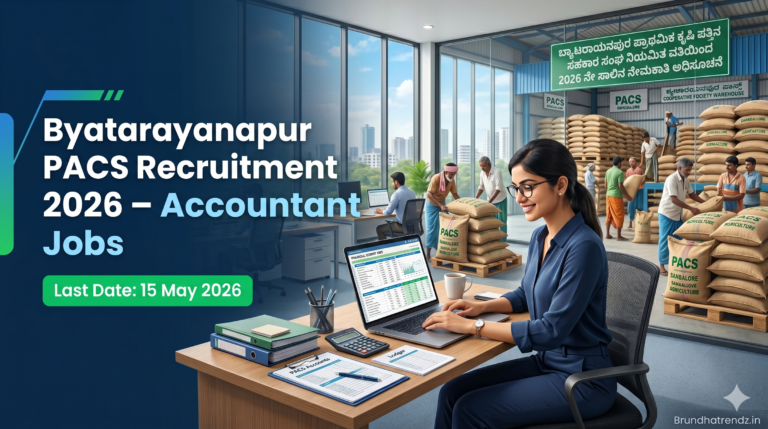 Byatarayanapura Primary Agricultural Cooperative Society Recruitment 2026
